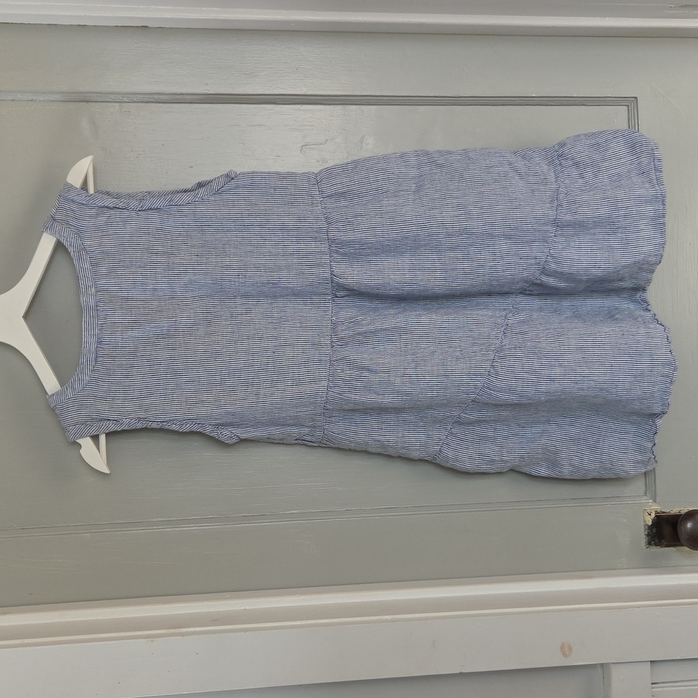 Lucky Brand Linen Striped Dress - Picture 2 of 4